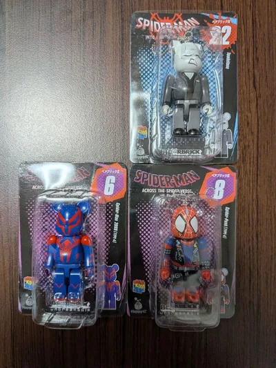 BE@RBRICK スパイダーマン ベアブリック賞 ハッピーくじ 3点セット
