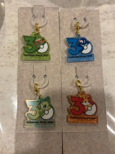 ポケモン 30周年 アクリルキーホルダー 4種セット