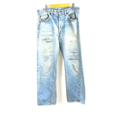 50S~60S VINTAGE LEVIS 501ZXX ダメージ デニムパンツ