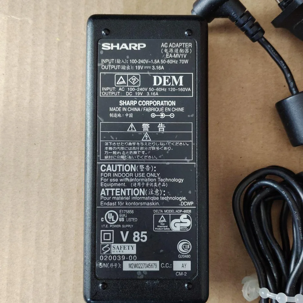 SHARP ACアダプター EA-MV1V