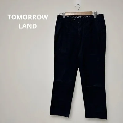 TOMORROWLAND Finx コットン スラックス パンツ 46 ネイビー