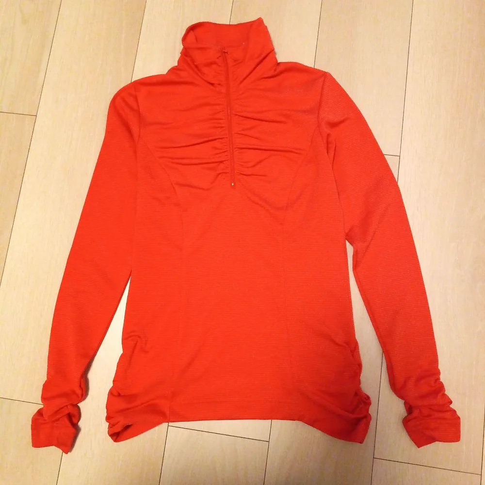 キャロウェイレディース ゴルフ ハーフジップシャツ レッドS