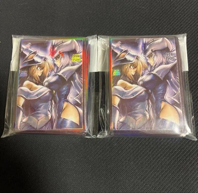 スリーブ ホロ加工 遊戯王 百枚 サイレントマジシャン ブラックマジシャンガール