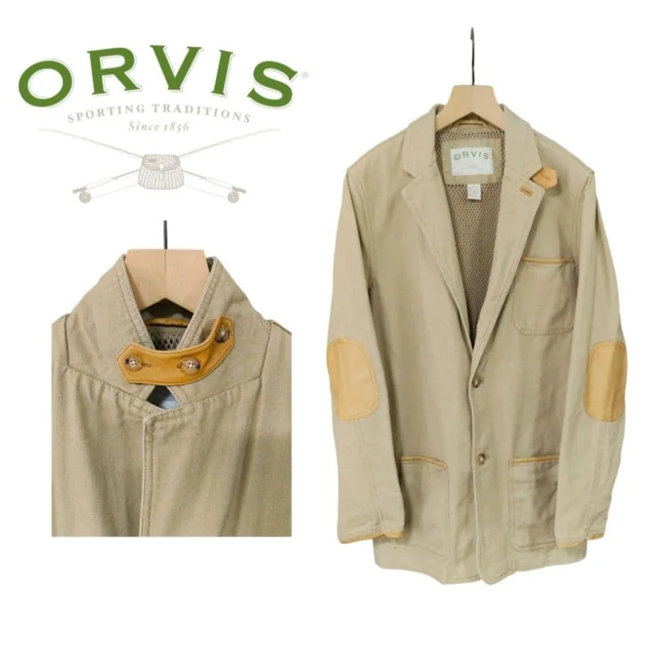 90s ヴィンテージ ORVIS ハンティングジャケット レザーパッチ 38T