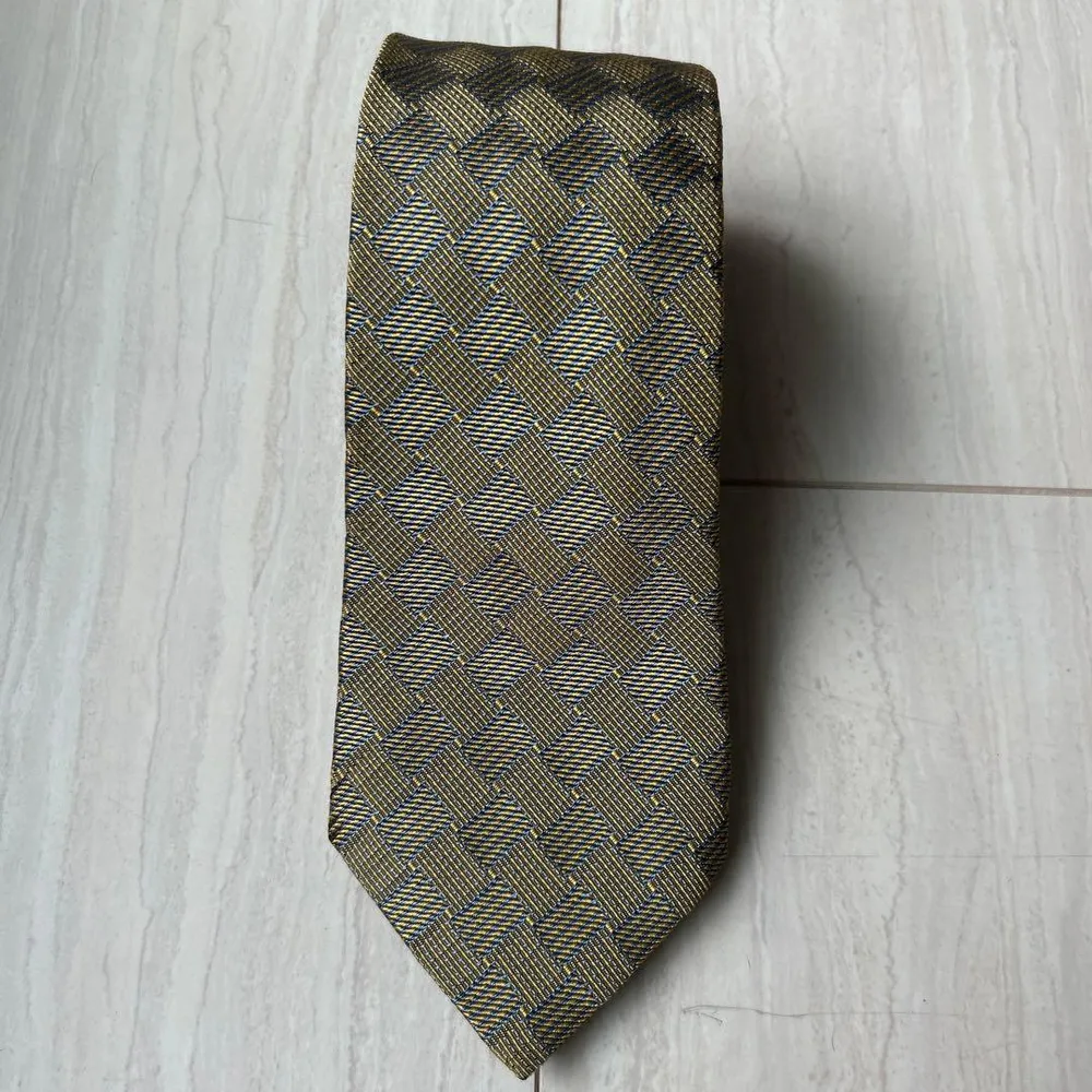 HERMES エルメス ネクタイ ゴールド系