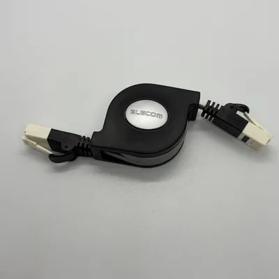 ELECOM 巻取り式 LANケーブル