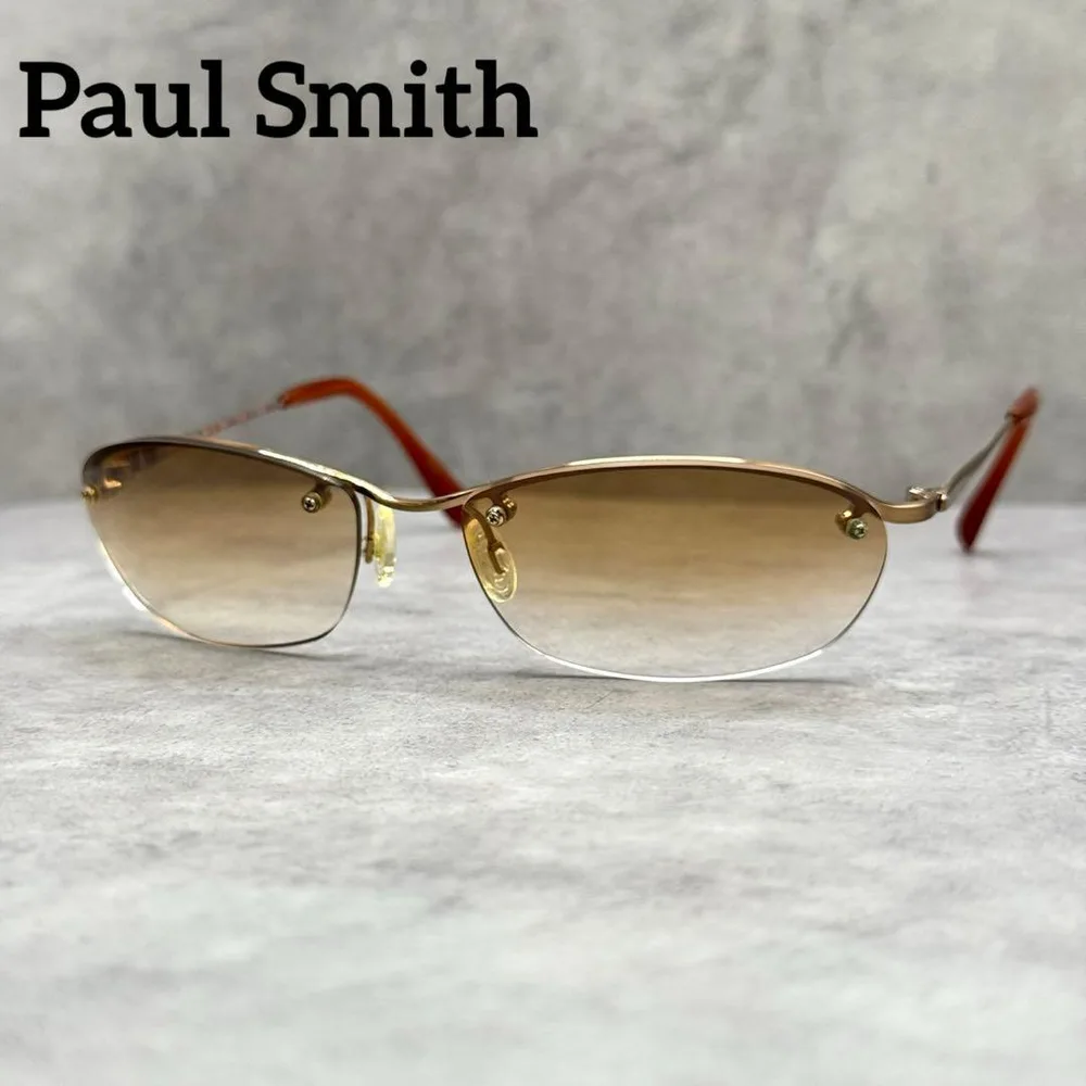ポールスミス Paul Smith サングラス ハーフリムレス Y2K メタル