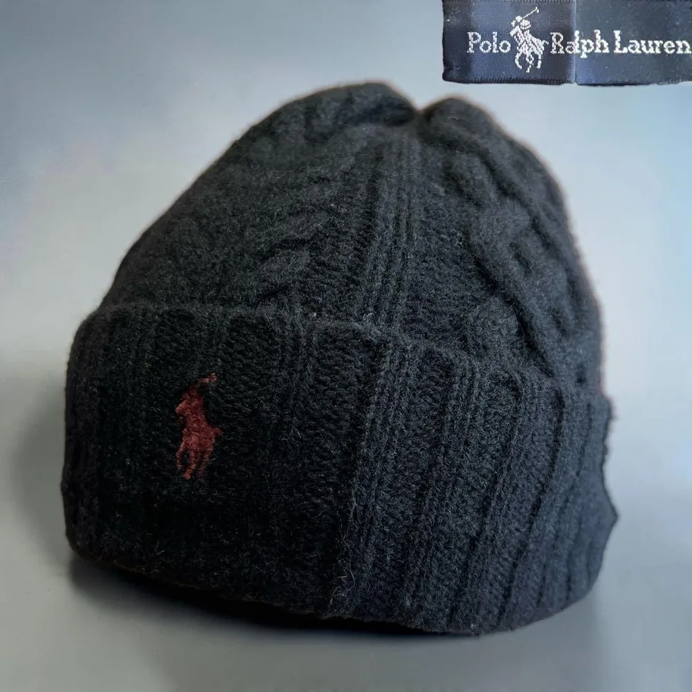 Vintage "POLO RalphLauren" ケーブル編みニットキャップ