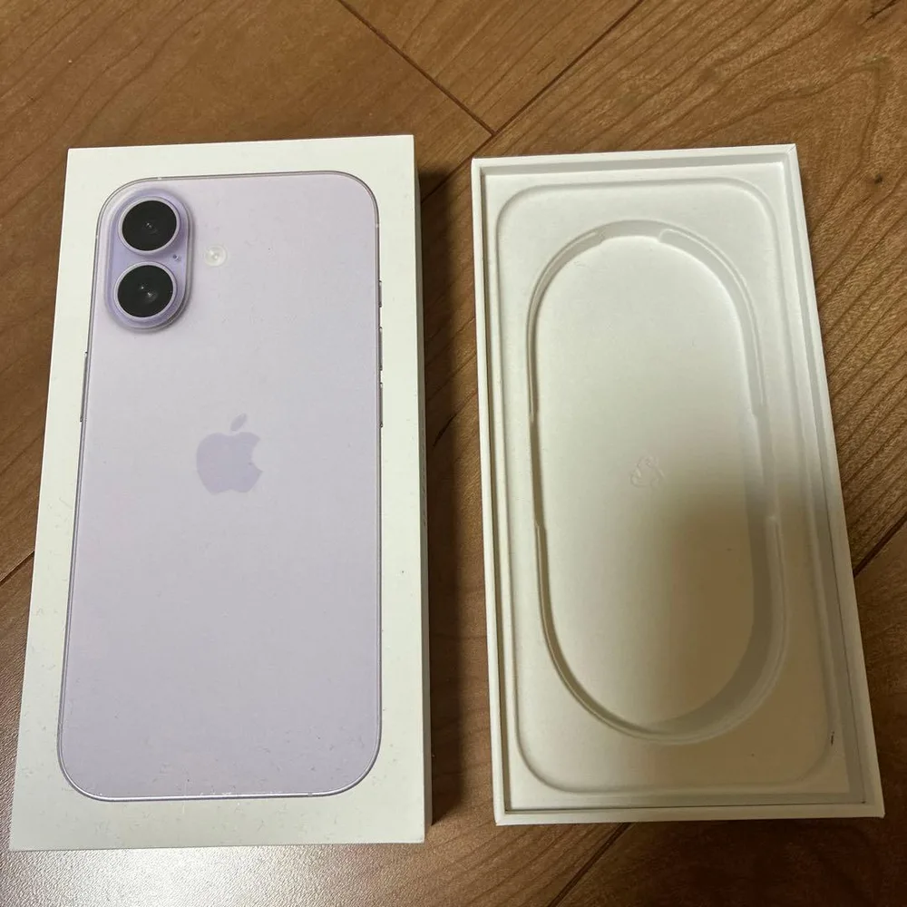iPhone 17 空箱 パープル