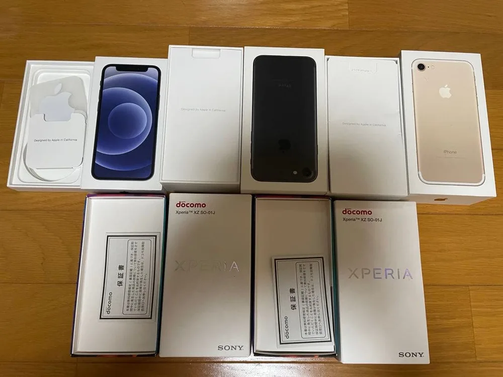 iPhone XPERIA 空箱 スマホ