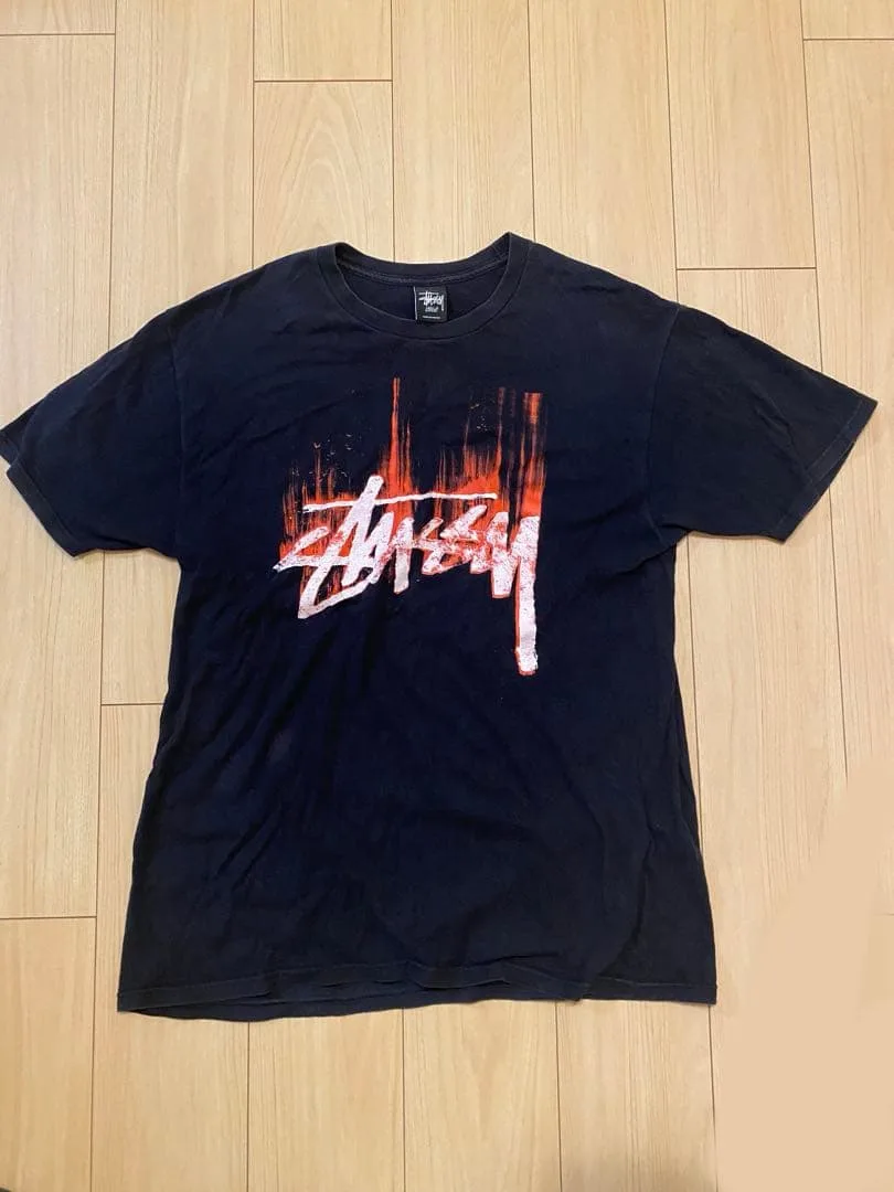 STUSSY Tシャツ ブラック Mサイズ 古着 美品