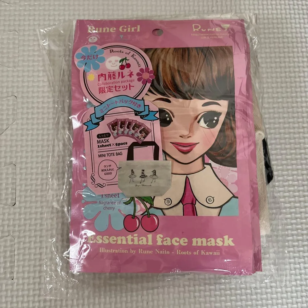 内藤ルネ 限定セット フェイスマスク ミニトートバッグセット