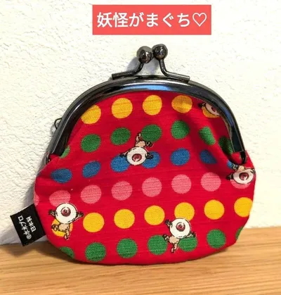 妖怪【目玉のおやじ】ゲゲゲの鬼太郎 がま口 財布 小銭入れ コインケース