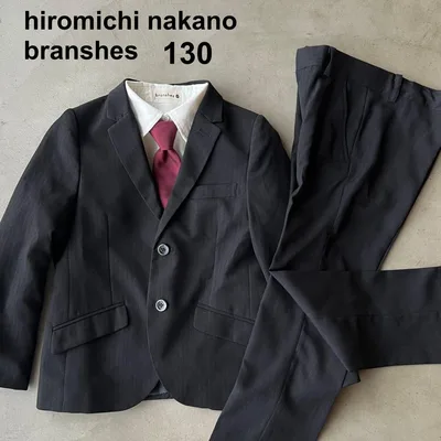 【ヒロミチナカノ × ブランシェス】フォーマル 130 スーツ セット 卒服
