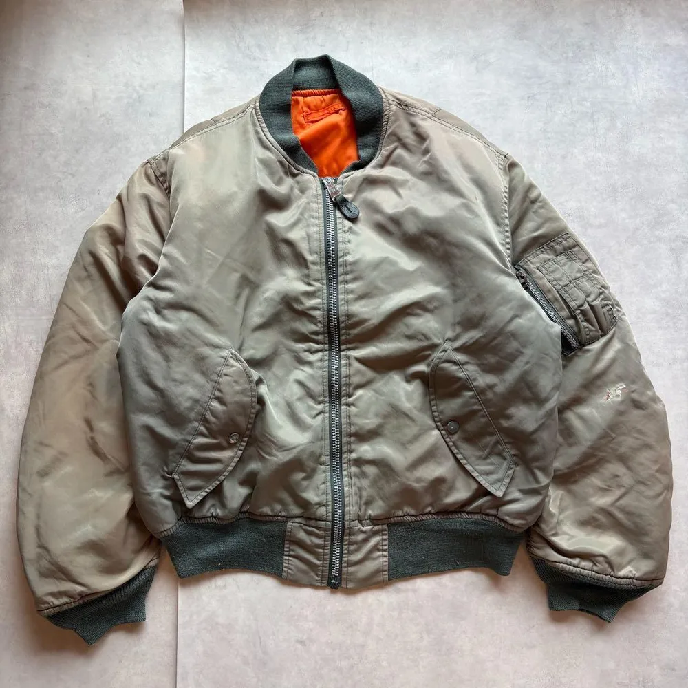 Alpha MA-1 フライトジャケット made in USA カーキ M