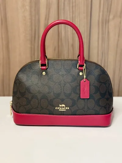 COACH シグネチャー ドーム型 ハンドバッグ