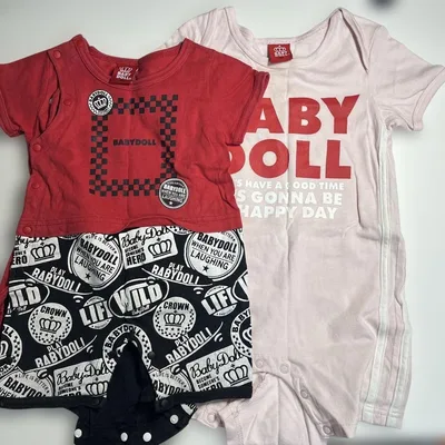 BABYDOLL ロンパース 2枚セット 80