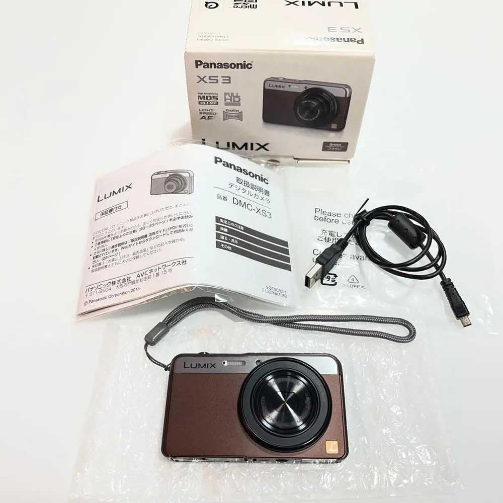 Panasonic LUMIX DMC-XS3 ブラウン 動作確認済 付属品多数