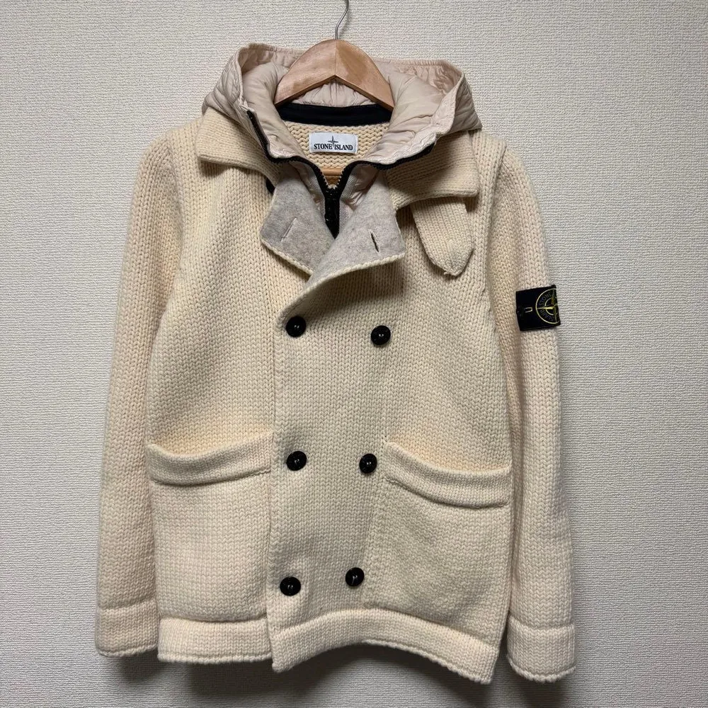 STONE ISLAND DOUBLE BREASTED CARDIGAN