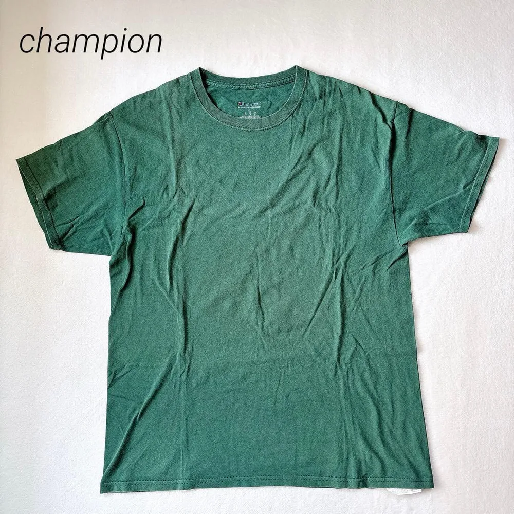 【champion】 Tシャツ 緑 L 古着コーデ ストリート 男女兼用