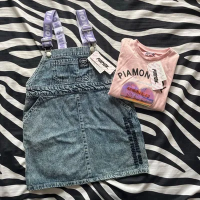 PIAMON ジャンスカ ワンピース Tシャツセット♡