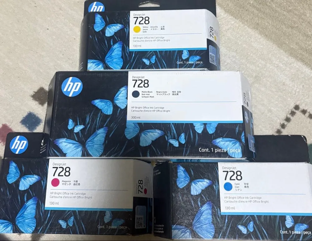 HP 728 インクカートリッジ 4本セット
