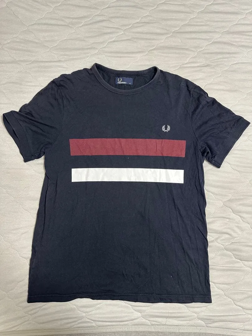 FRED PERRY Tシャツ ネイビー M