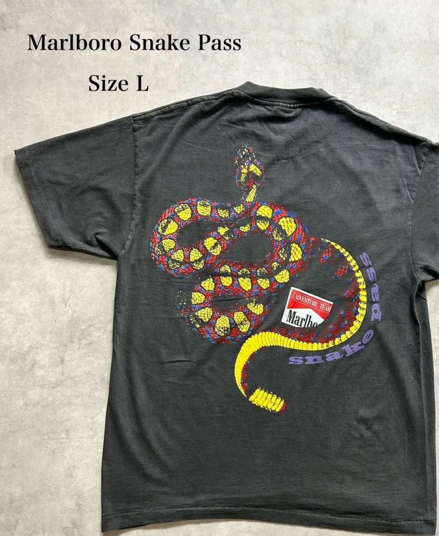 Marlboro Snake Pass Tシャツ Lサイズ