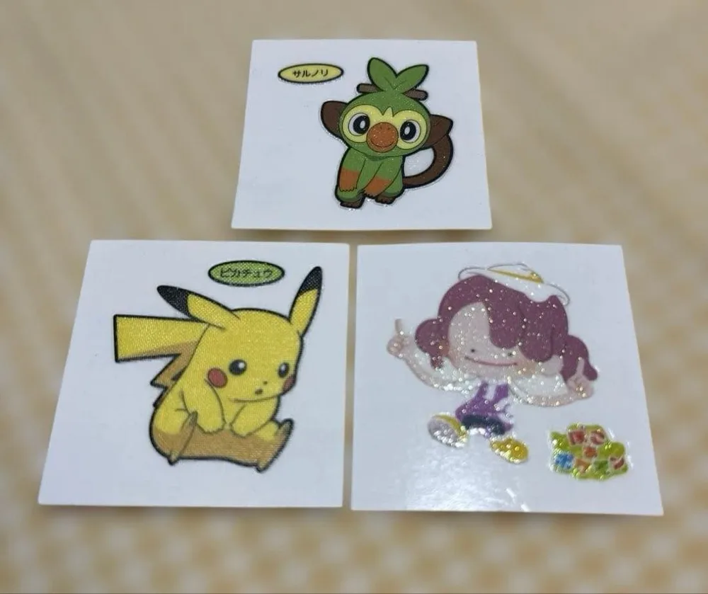 จัดส่งแบบไม่ระบุชื่อ Pokemon Pansir ชุด 3 ชิ้น Pikachu Sarunori Pokoa