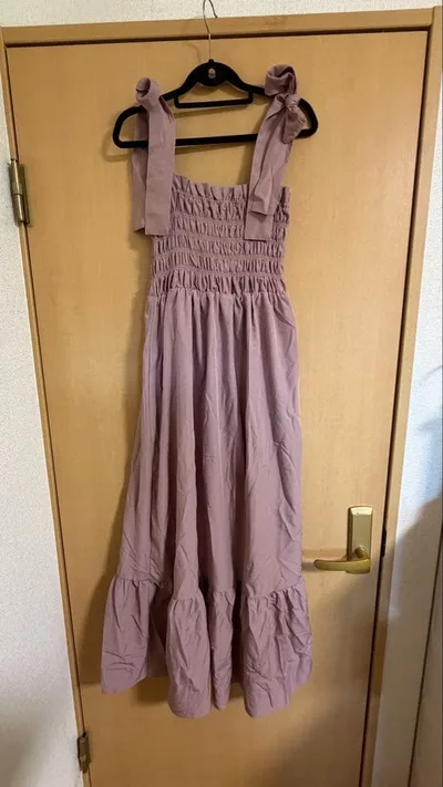 ピンク キャミワンピース