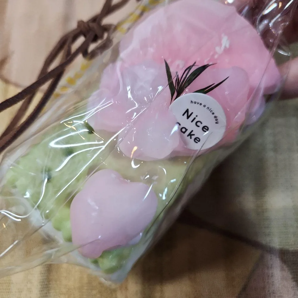 スクイーズ ケーキ グリーン ピンク クッキー スイーツ