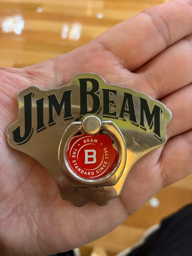 JIM BEAM ジムビーム スマホリング 中古品 粘着テープ剥がれあり