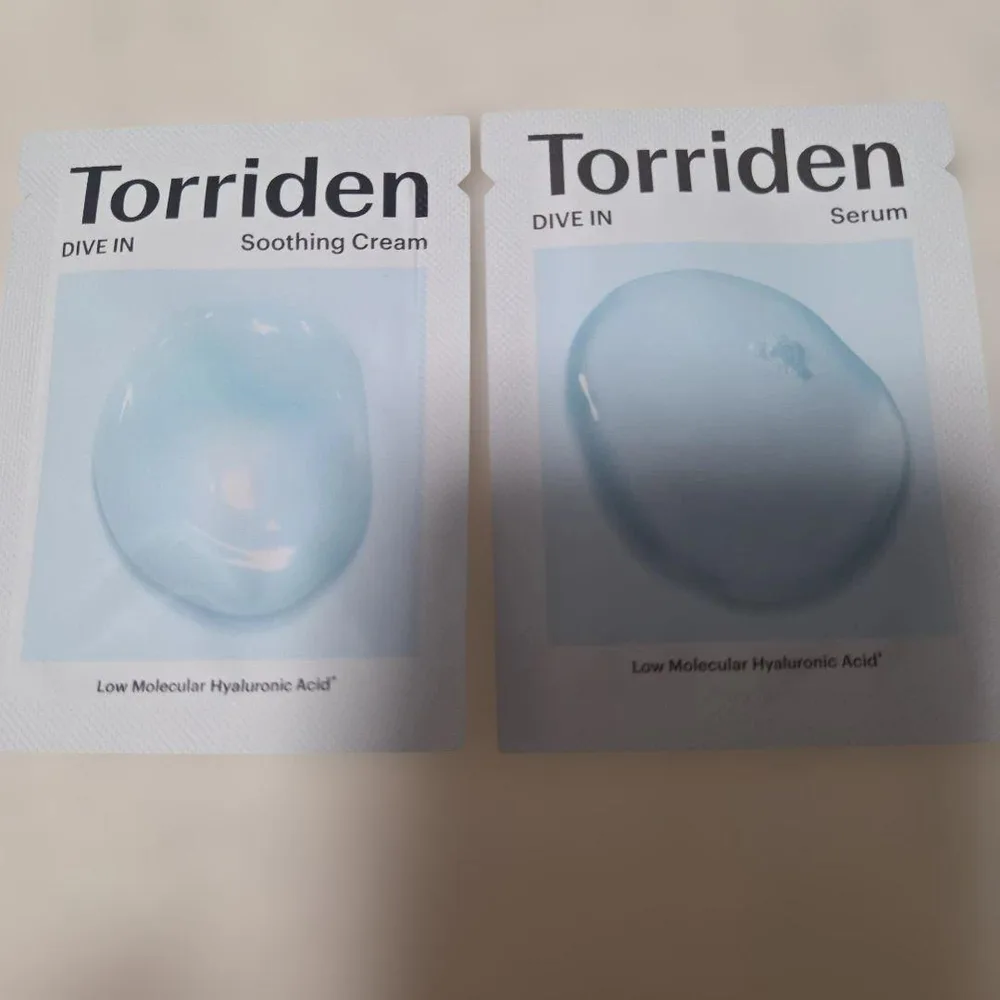 Torriden DIVE IN サンプルセット 試供品 美容液 保湿クリーム