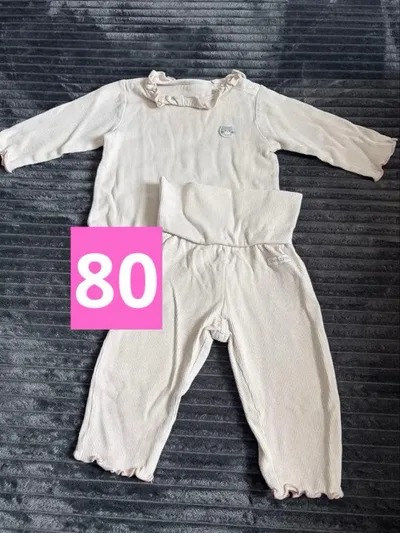 ベビー 子供服 秋冬パジャマ 80センチ 猫
