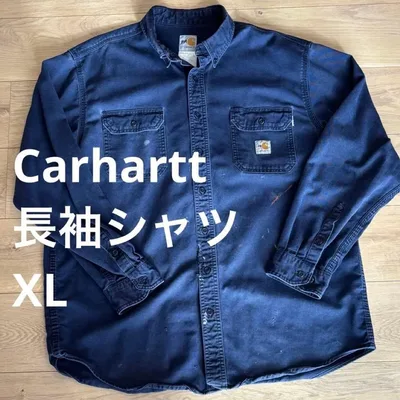 Carhartt 長袖シャツ XL 極フェード ペインター ワークシャツ