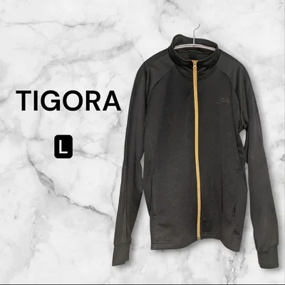 TIGORA トラックジャケット L ブラック ジャージ スポーツウェア