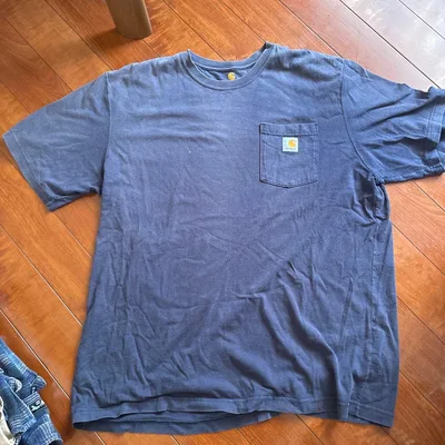 Carhartt ポケットTシャツ ネイビー XL