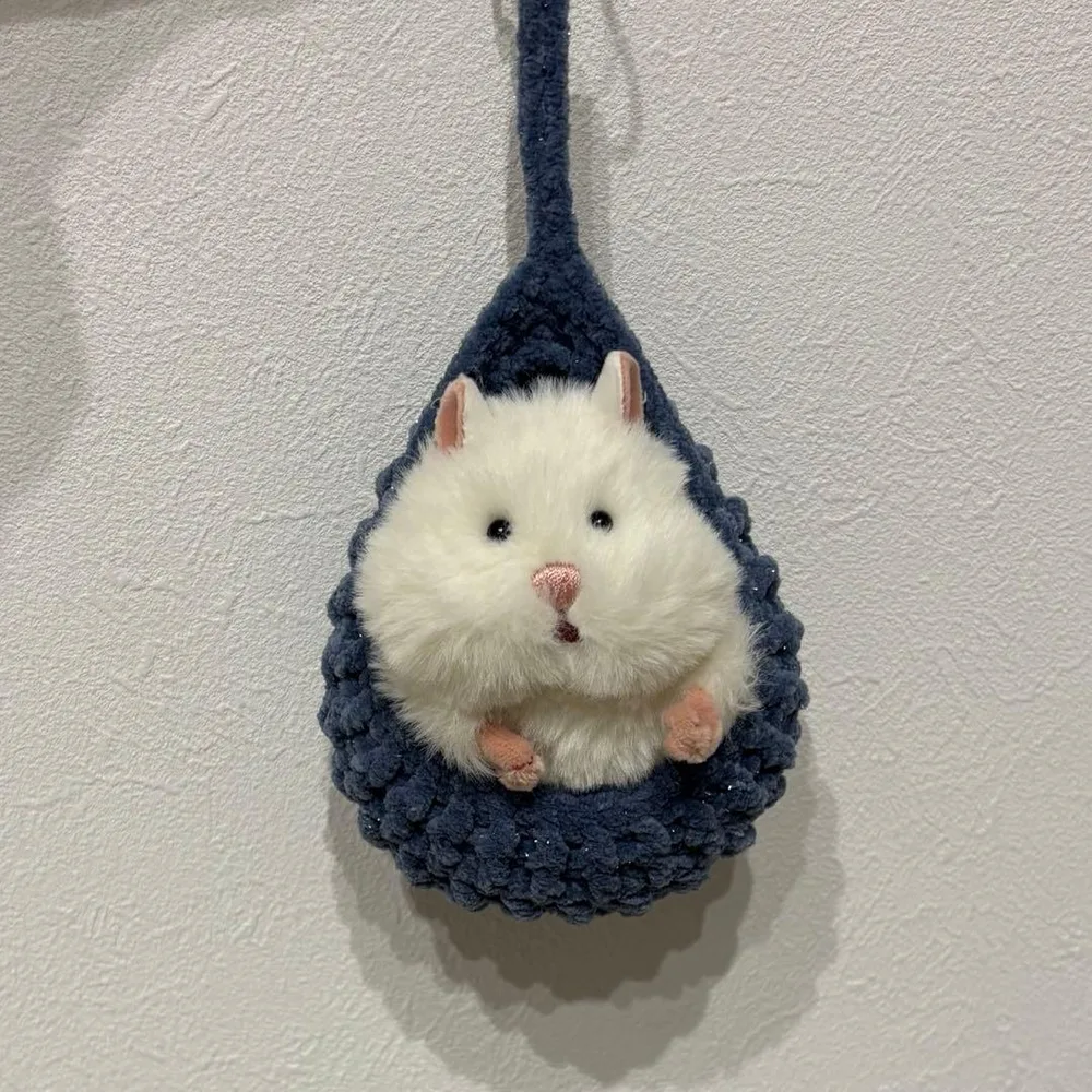 ハンドメイド ゆりかご ハンモック きらきらネイビー はむにぎり