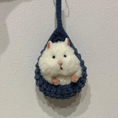ハンドメイド ゆりかご ハンモック きらきらネイビー はむにぎり
