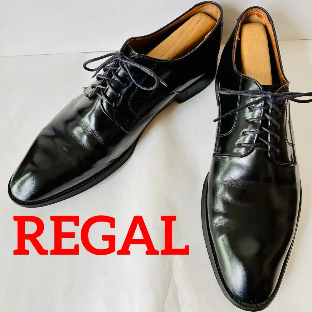REGAL リーガル 黒 プレーントゥ 26cm 除菌・消臭済み