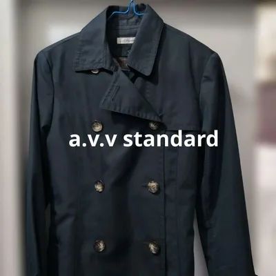 a.v.v standard トレンチコート ネイビー