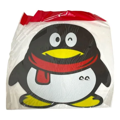 ペンギン柄 マウスパッド キャラクター風 レトロ 未使用