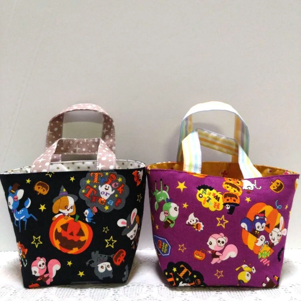 ミニトートバッグ♡ミニ布バスケット♡ハロウィン② はいから横町
