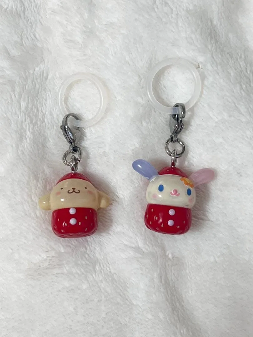 サンリオ いちごめじるしアクセサリー ポムポムプリン ウサハナ 2個セット