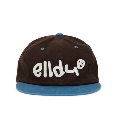 elldu キャップ ネイビーブラウン