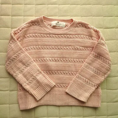H&M キッズ ニット セーター ピンク 100cm