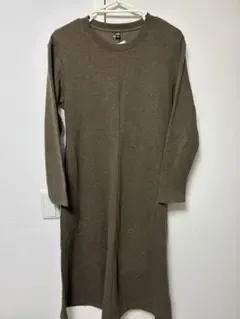 UNIQLO ニットワンピース ブラウン S
