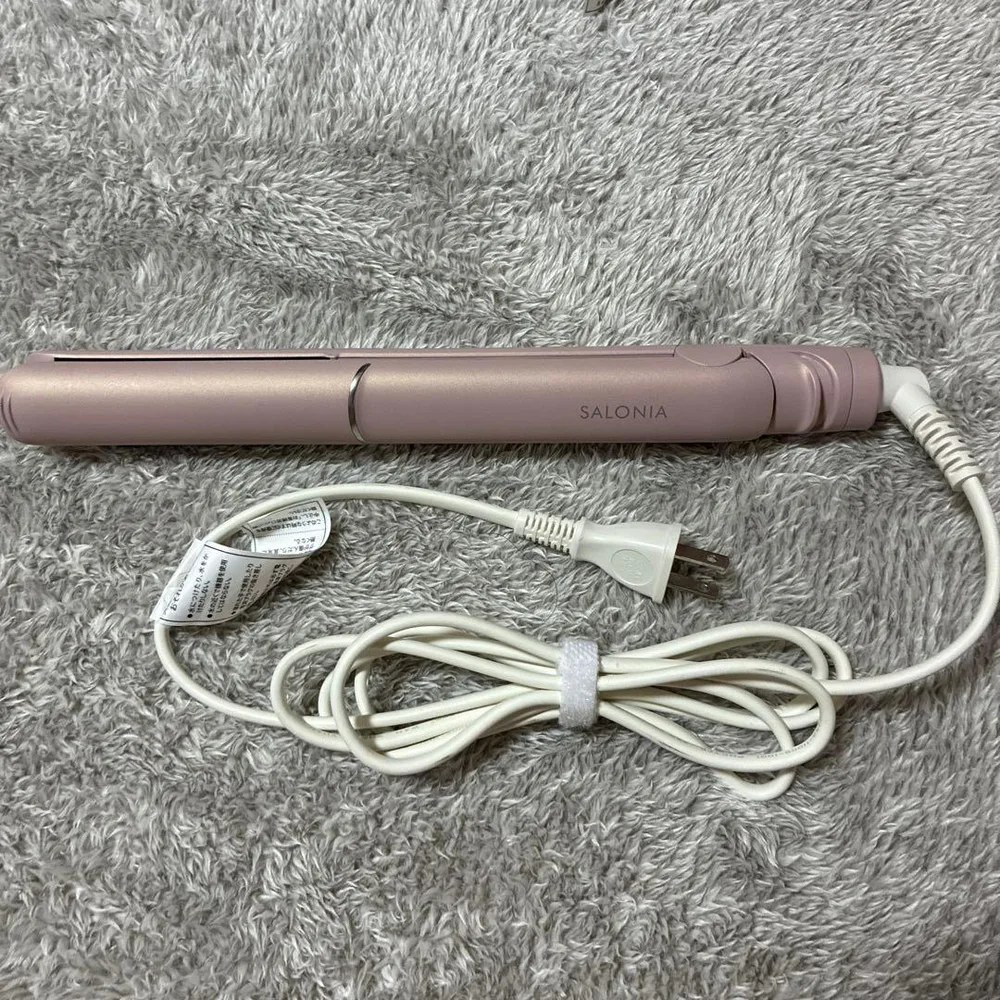 美品!SALONIA ストレートヘアアイロン ピンク