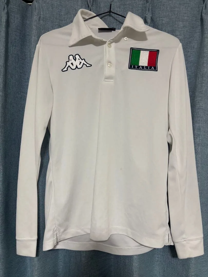 Kappa ポロシャツ 長袖 ホワイト ITALIA