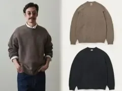 Steven Alan モックネックニット L 2点(MOCA・BLACK)